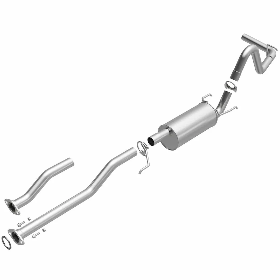 106-0226 – BRE EXHAUST Exhaust System Kit, Stainless Steel With Muffler 2-3/8 Inch Pipe Diameter Single Exhaust With ...